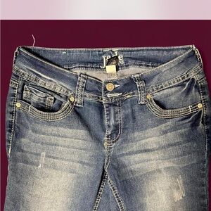 Jade Women's low rise Skinny Jeans in Classic Blue